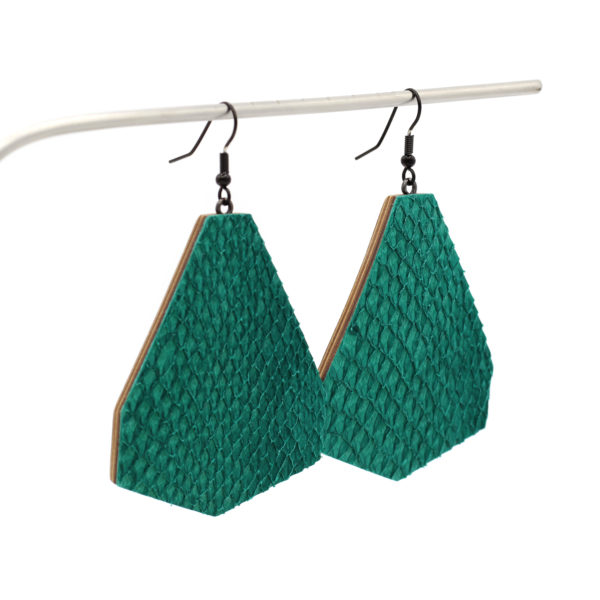 Boucles d'Oreilles en Cuir Marin