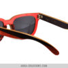 Lunettes de soleil rouge & noir