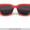 Lunettes de soleil rouge & noir