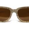 Lunettes en bois gris & vert