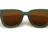 Lunettes en bois gris & vert